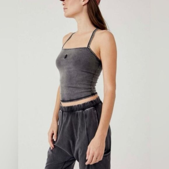 NWT Free People Movement Ivory Strappy Back Tank Top - Picture 9 of 10